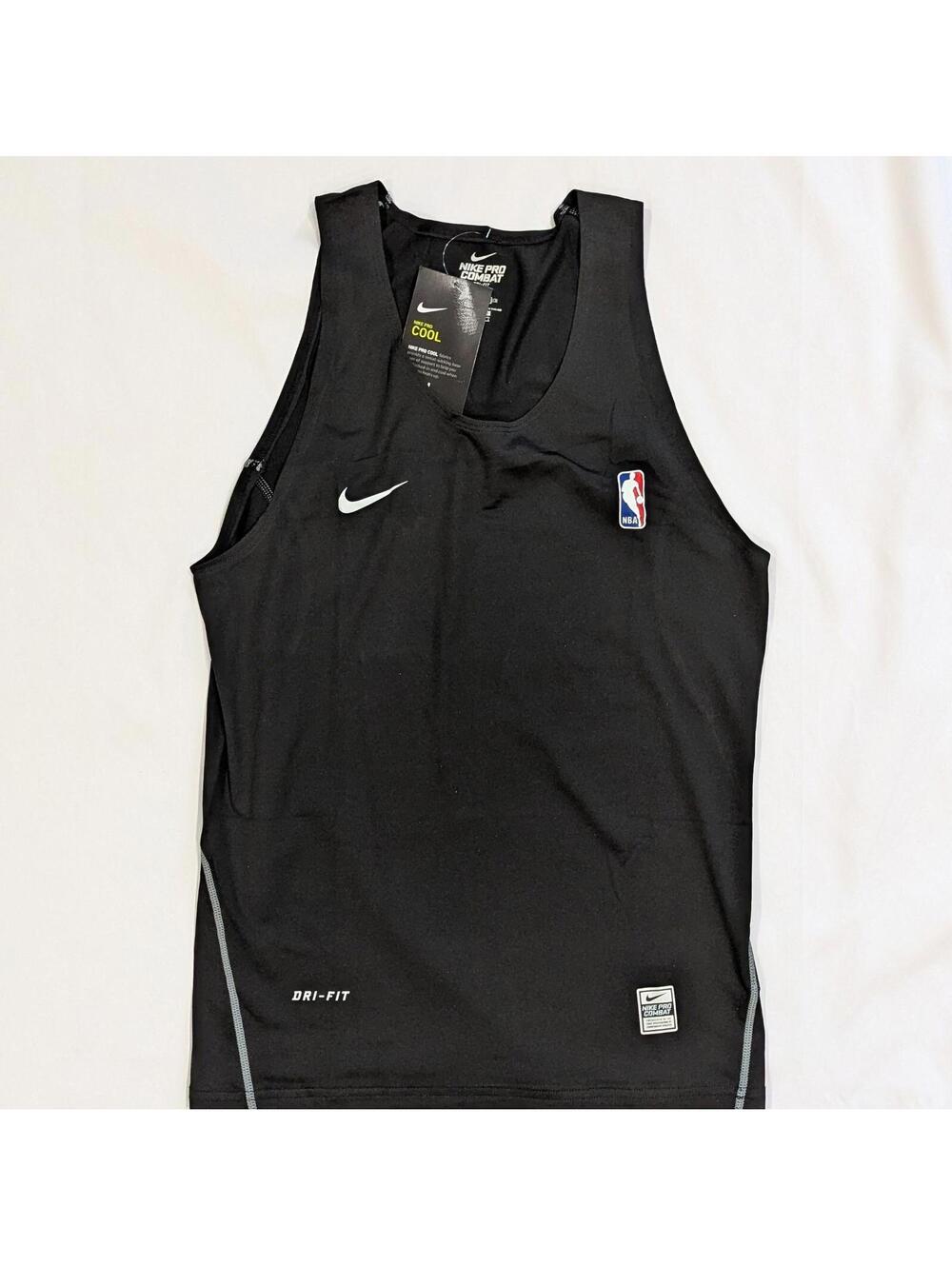Nike Pro Combat NBA Compression Tank Top Men's L Black Dri-FIT Basketball NWT - Picture 2 of 9